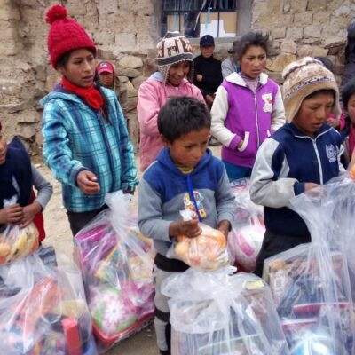 children and the presents
